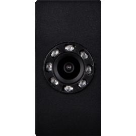 TELECAMERA A COLORI CON 8 LED IR FRUTTO DA INCASSO NERO PER AVE SISTEMA 45