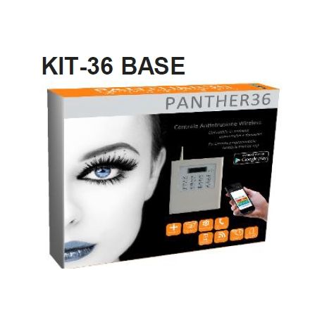 KIT ANTIFURTO SISTEMA DI ANTINTRUSIONE WIRELESS KIT PANTHER 36 BASE MICROVIDEO