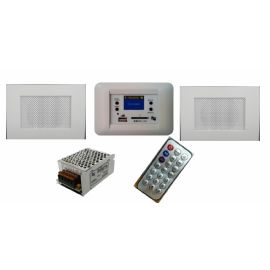 KIT RTS PER FILODIFFUSIONE MY HOUSE DA INCASSO CENTRALE AUDIO 20W - 2 DIFFUSORI