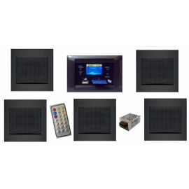 KIT RTS PER FILODIFFUSIONE MY HOUSE DA INCASSO CENTRALE AUDIO 20W - 5 DIFFUSORI