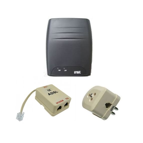 KIT MODEM ADSL AUTOALIMENTATO URMET USB CON IMBALLAGGIO ORIGINALE