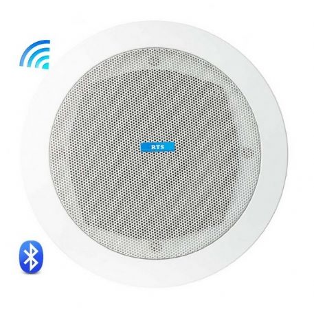 DIFFUSORE BLUETOOTH CONTROSOFFITTA RTS 30W 2 VIE 8 Ohm D. FORO 180mm COLORE BIANCO