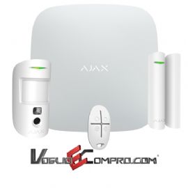 AJAX StarterKit Cam Hub2  MotionProtect  DoorProtect  SpaceControl BIANCO 38172