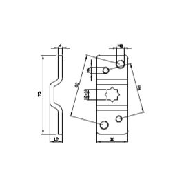 Staffa da parete accessorio per motoriduttori tubolari v2 163509